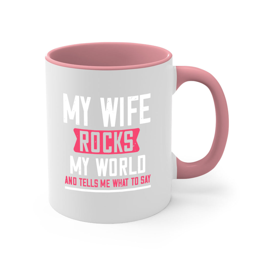 my wife rocks my world 26#- grandpa-Mug / Coffee Cup