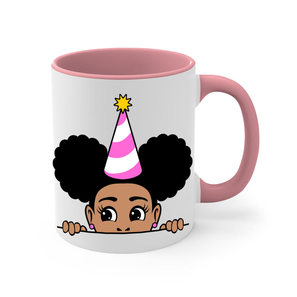 peekaboo afro puffs birthday girl 24#- Black women - Girls-Mug / Coffee Cup
