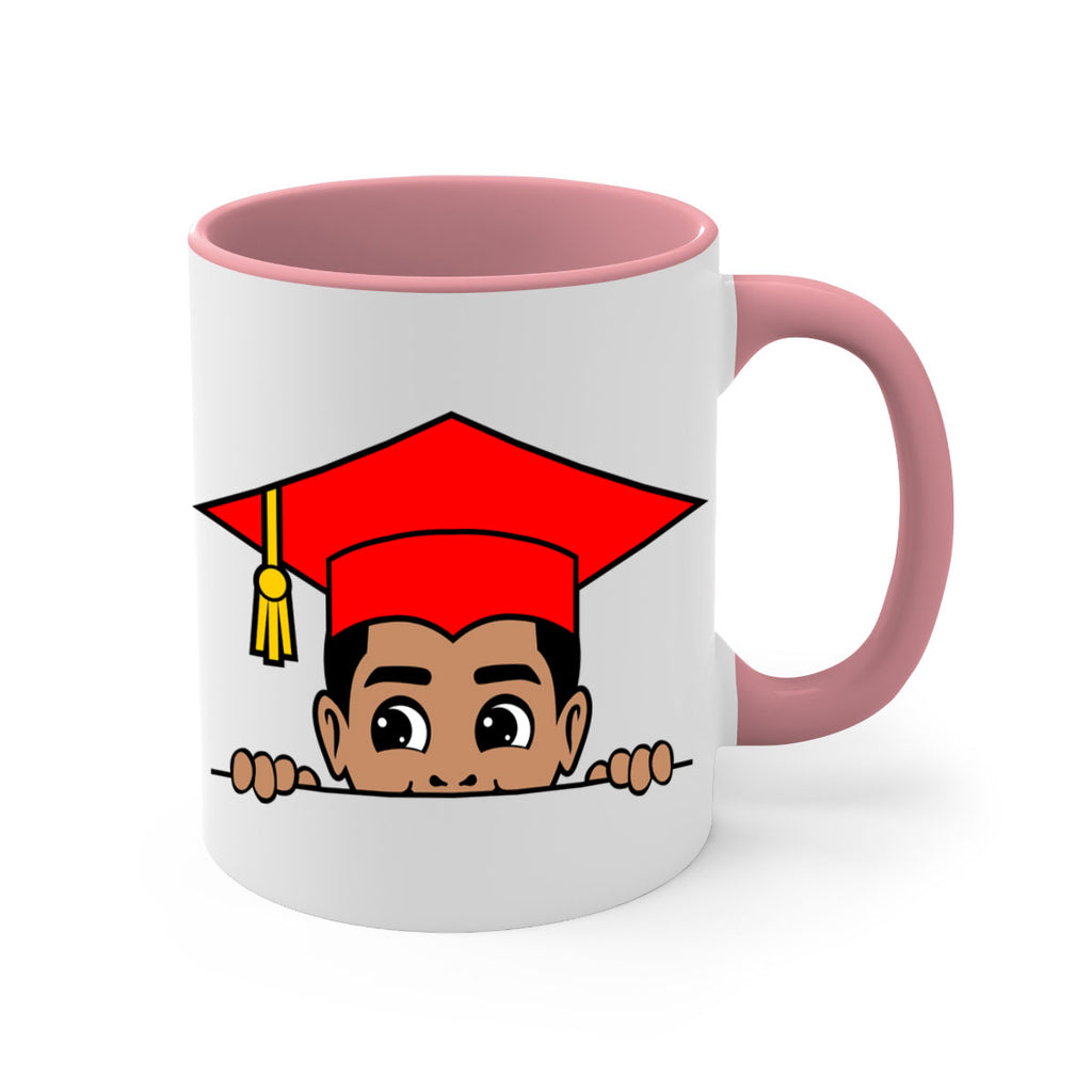 peekaboo afro puffs grad boy 20#- Black men - Boys-Mug / Coffee Cup