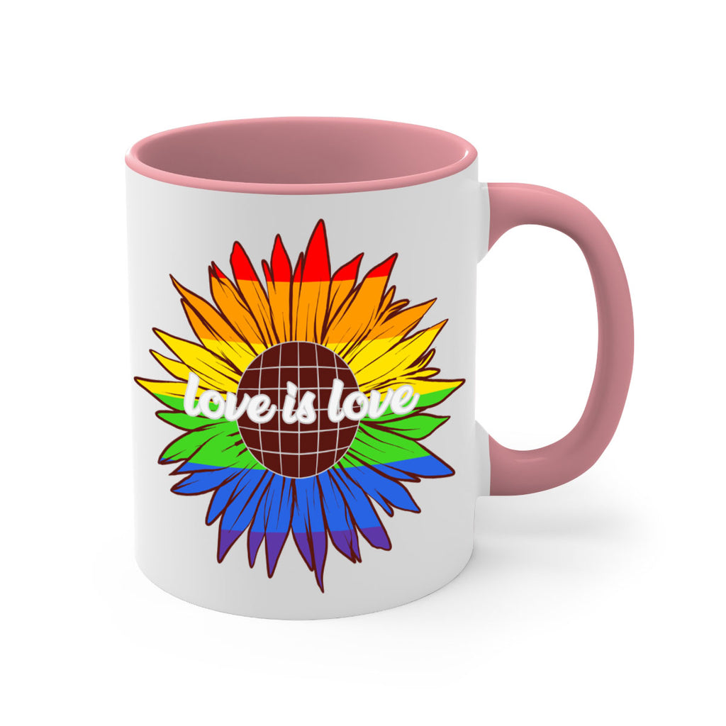 rainbow sunflower love is love 26#- lgbt-Mug / Coffee Cup