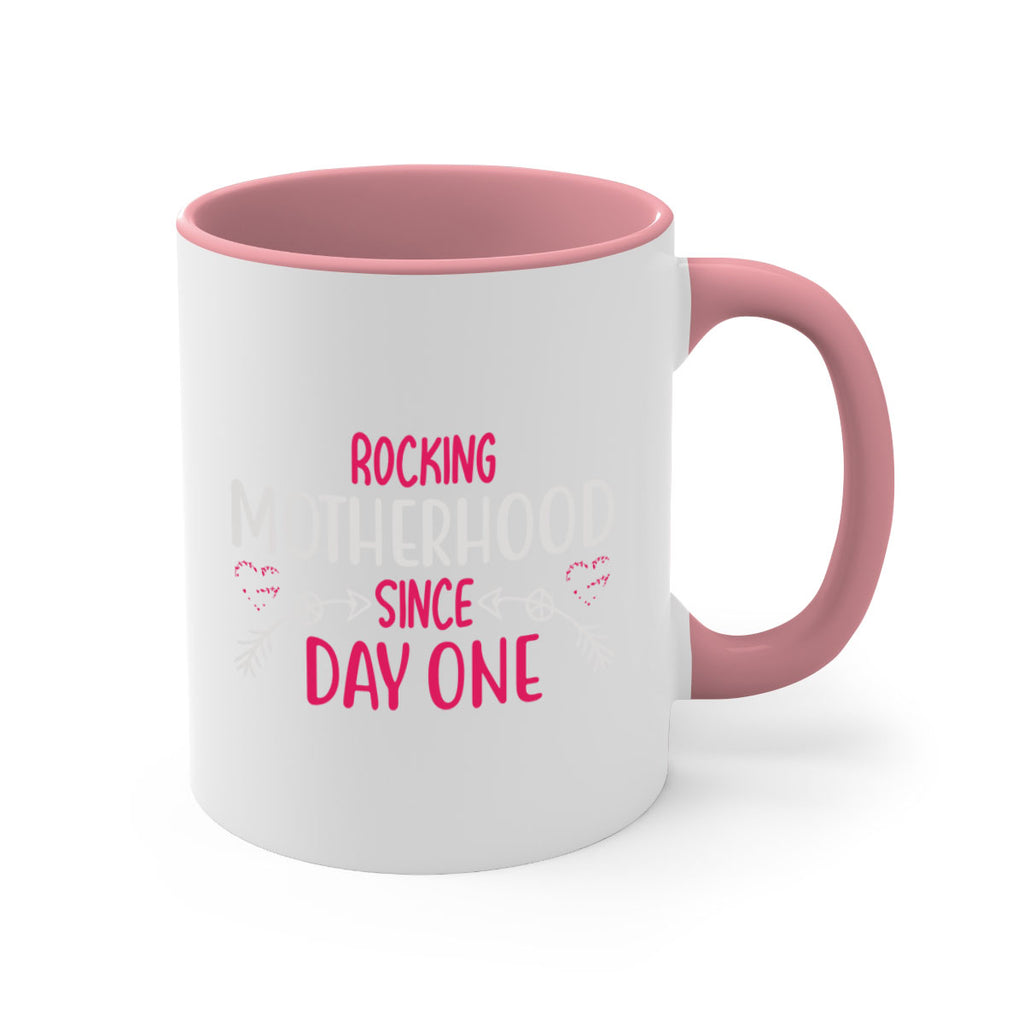 rocking motherhood since day one 69#- mom-Mug / Coffee Cup