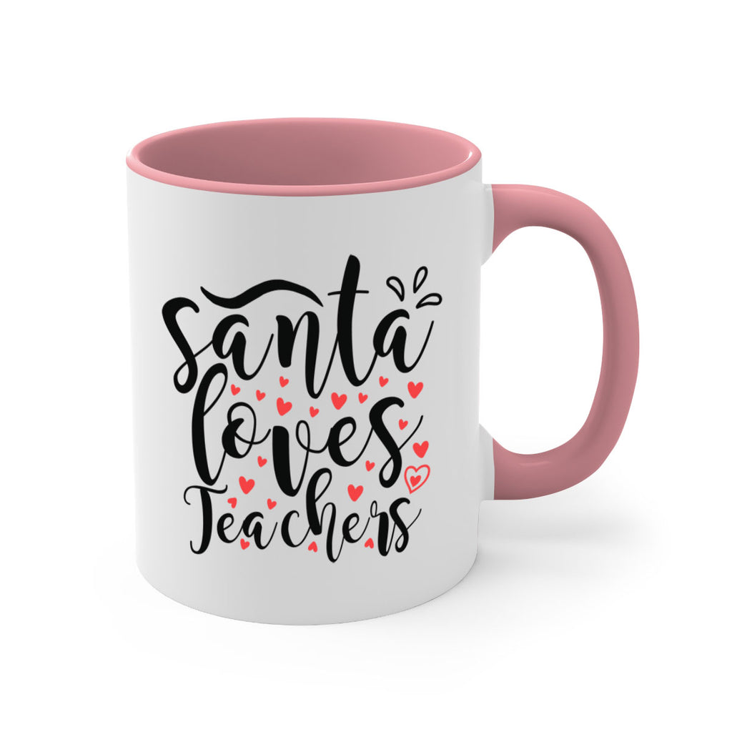 santa loves teachers 23#- christmas-Mug / Coffee Cup