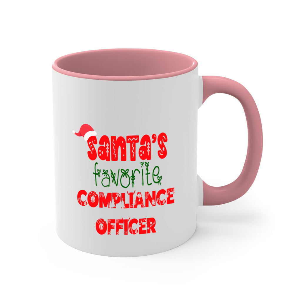 santas favorite compliance officer style 730#- christmas-Mug / Coffee Cup