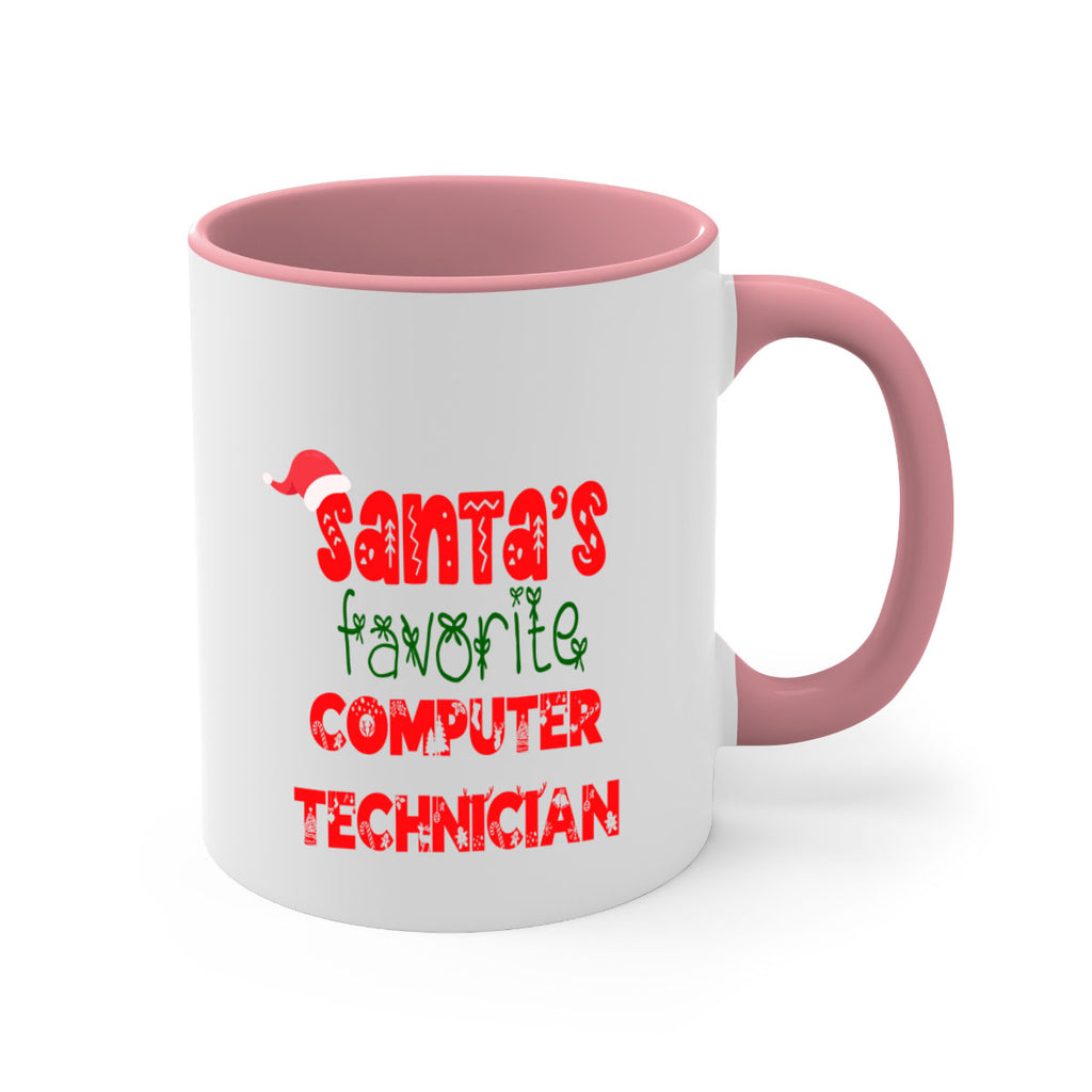santas favorite computer technician style 734#- christmas-Mug / Coffee Cup