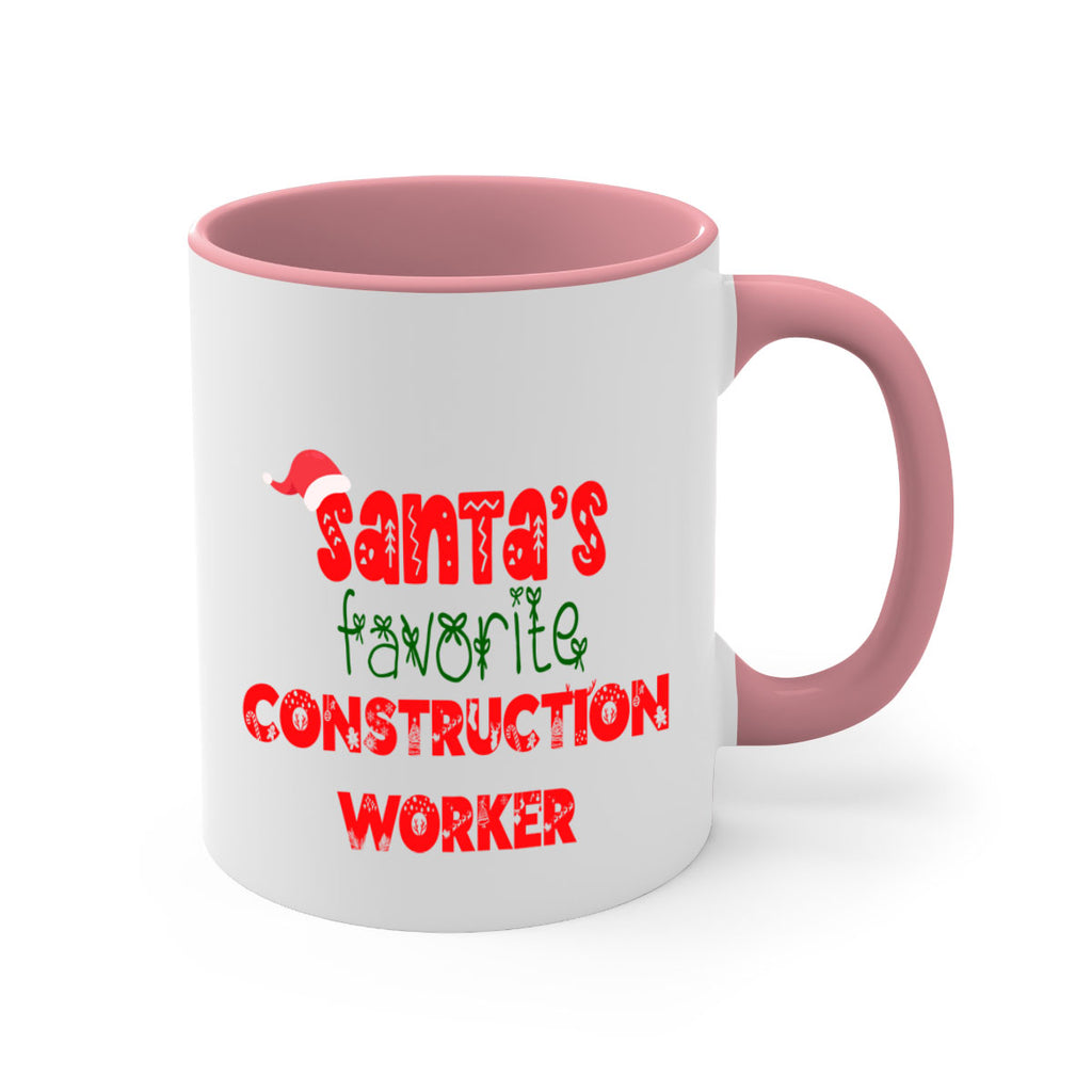 santas favorite construction worker style 739#- christmas-Mug / Coffee Cup