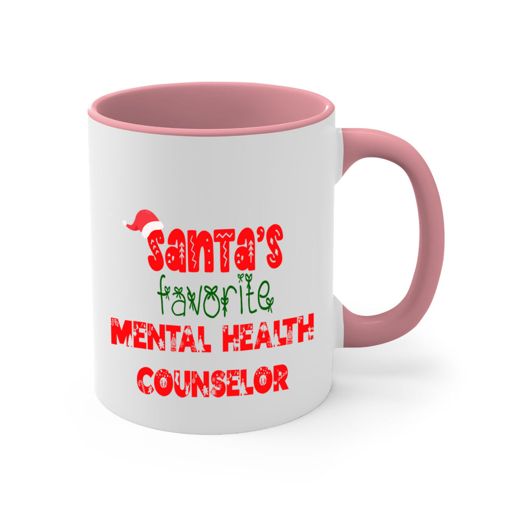 santas favorite mental health counselor style 952#- christmas-Mug / Coffee Cup
