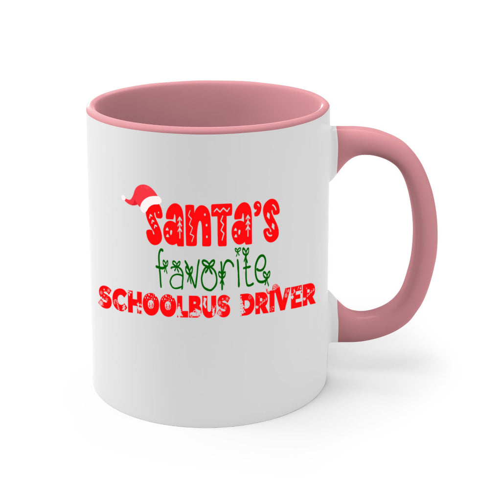 santas favorite schoolbus driver style 1070#- christmas-Mug / Coffee Cup