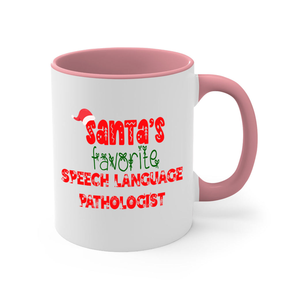 santas favorite speech language pathologist style 1090#- christmas-Mug / Coffee Cup