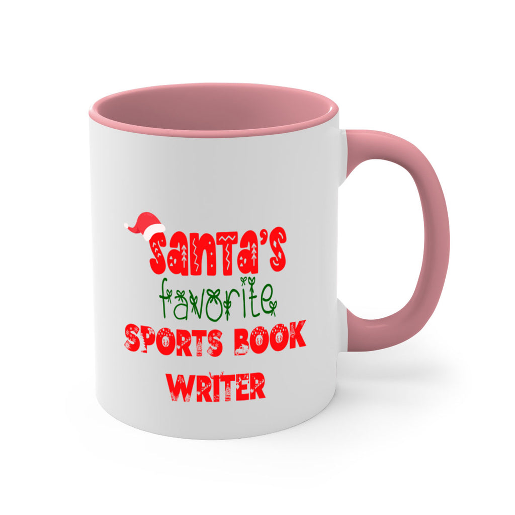 santas favorite sports book writer style 1091#- christmas-Mug / Coffee Cup