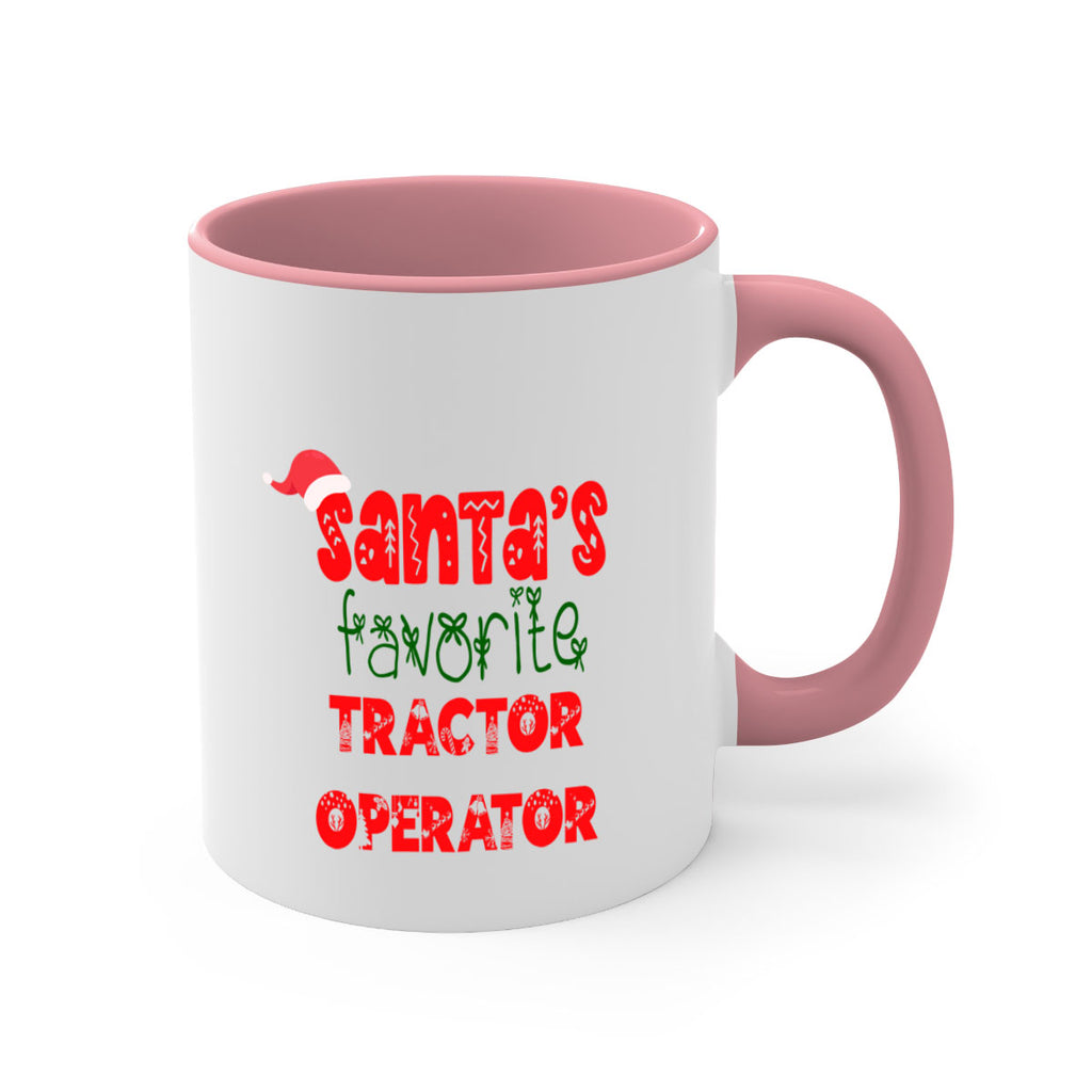 santas favorite tractor operator style 1125#- christmas-Mug / Coffee Cup