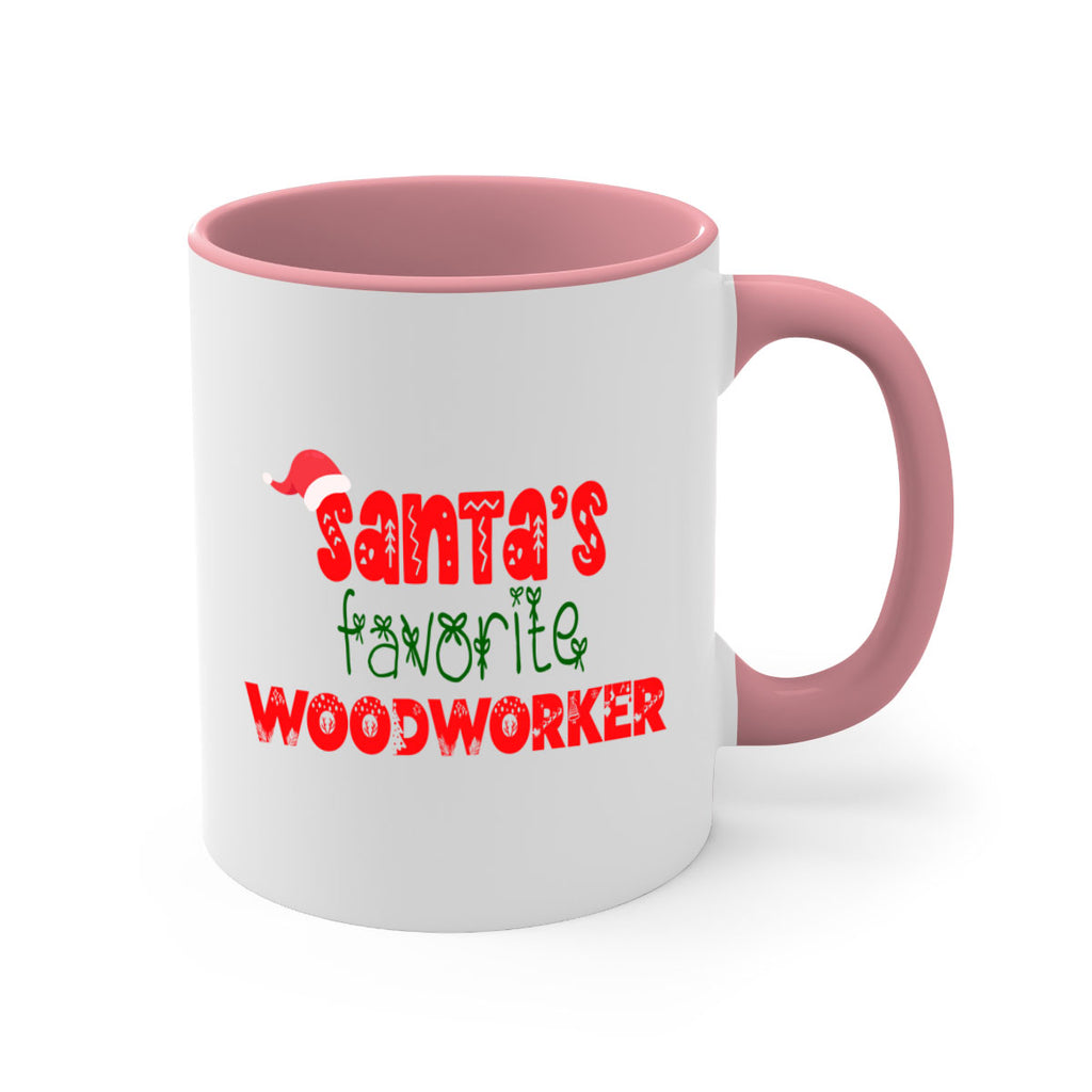 santas favorite woodworker style 1157#- christmas-Mug / Coffee Cup