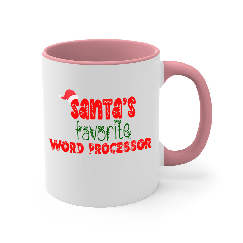 santas favorite word processor style 1158#- christmas-Mug / Coffee Cup