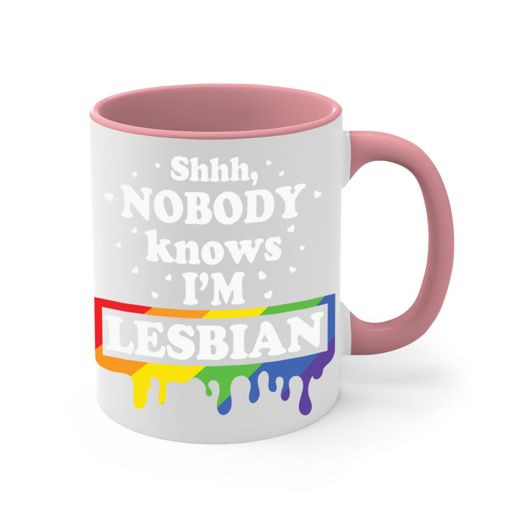 shhh nobody knows im a lgbt 21#- lgbt-Mug / Coffee Cup