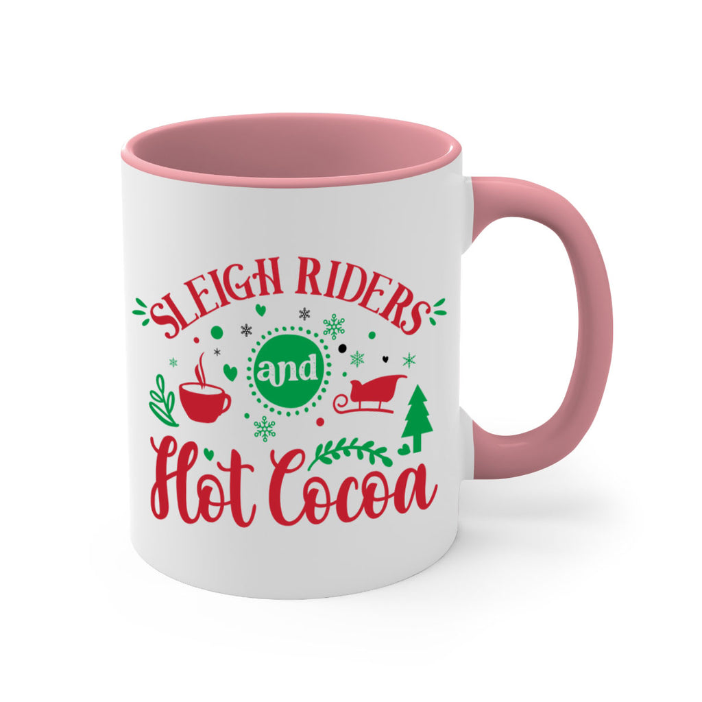 sleigh riders and hot cocoa style 1176#- christmas-Mug / Coffee Cup