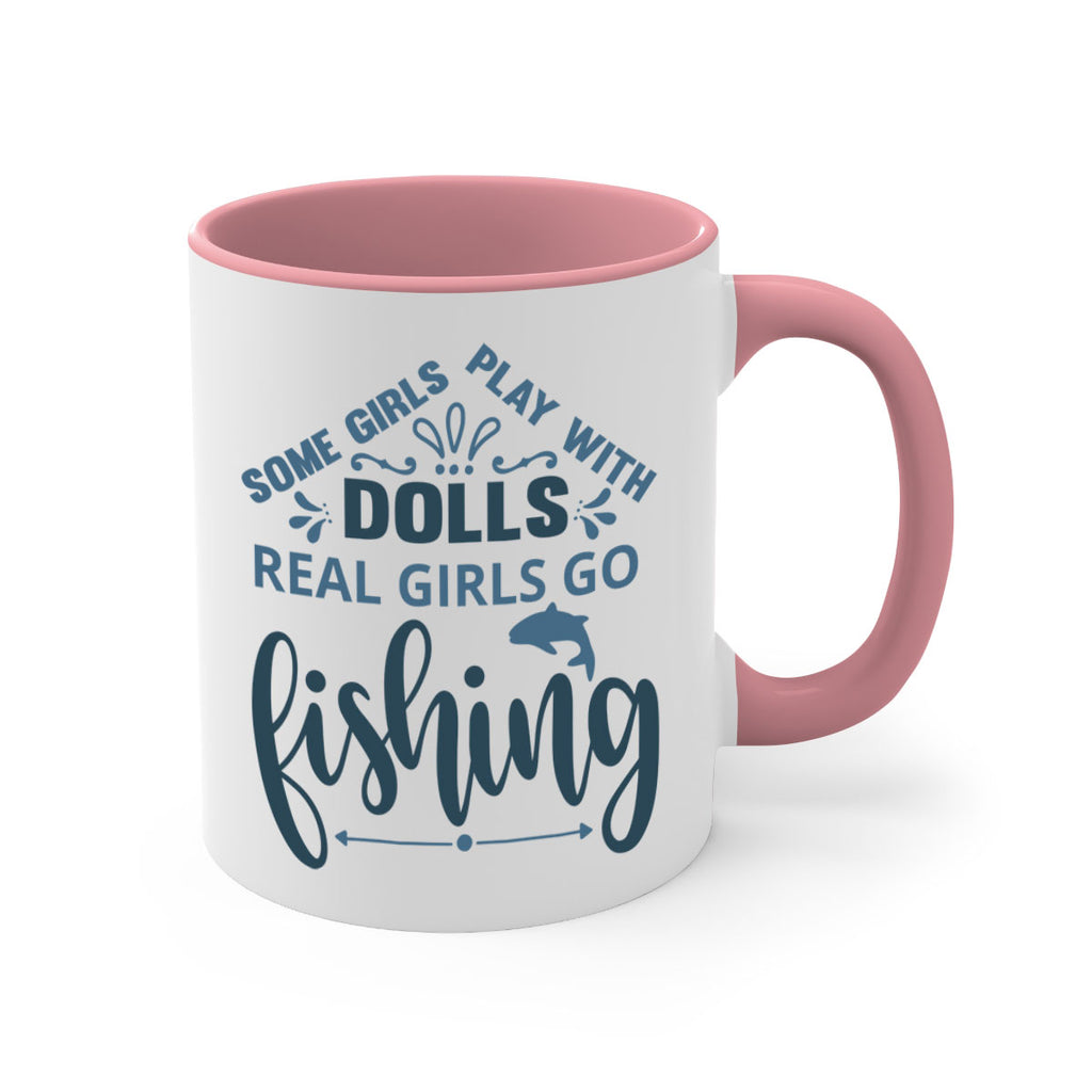 some girl play with 37#- fishing-Mug / Coffee Cup