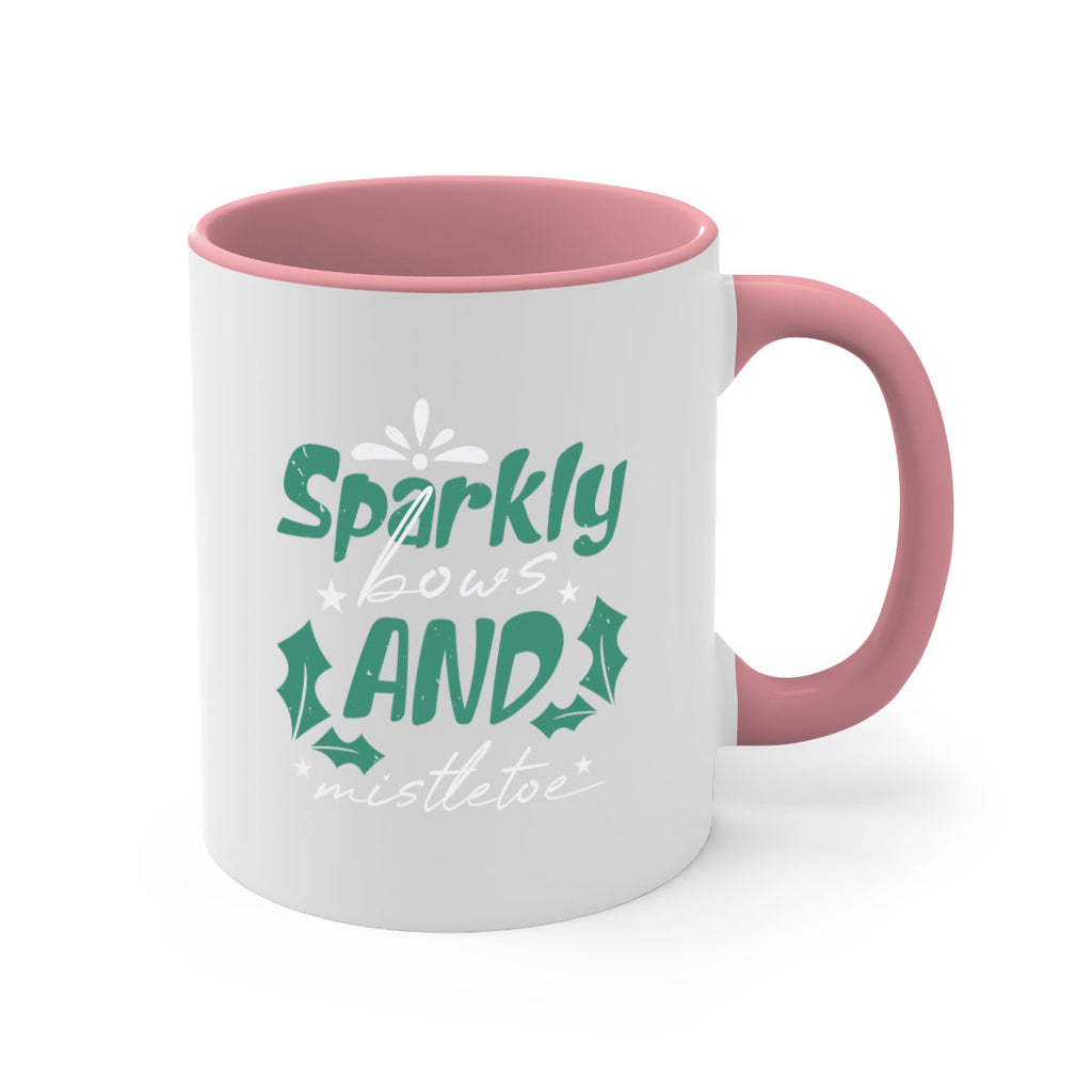 sparkly bows and mistletoe 357#- christmas-Mug / Coffee Cup