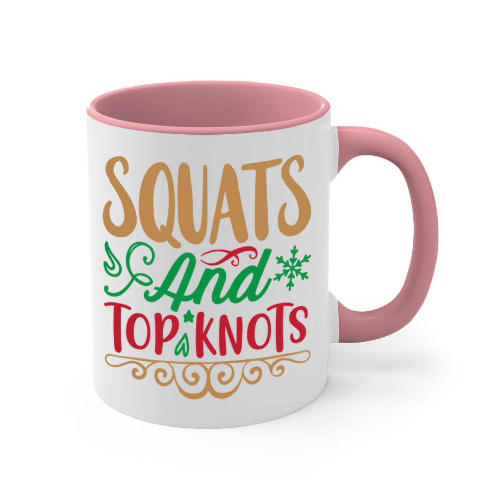 squats and top knots 10#- christmas-Mug / Coffee Cup