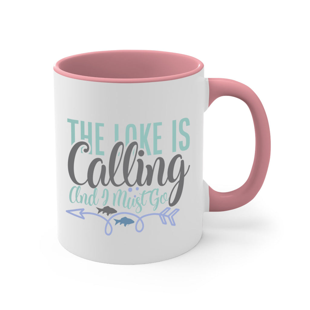 the lake is calling and i must go 194#- fishing-Mug / Coffee Cup