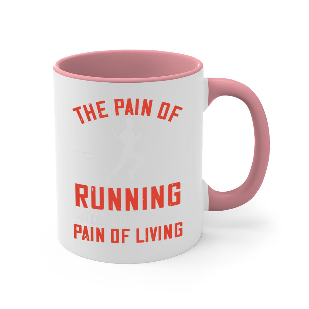 the pain of running relieves the pain of living 12#- running-Mug / Coffee Cup