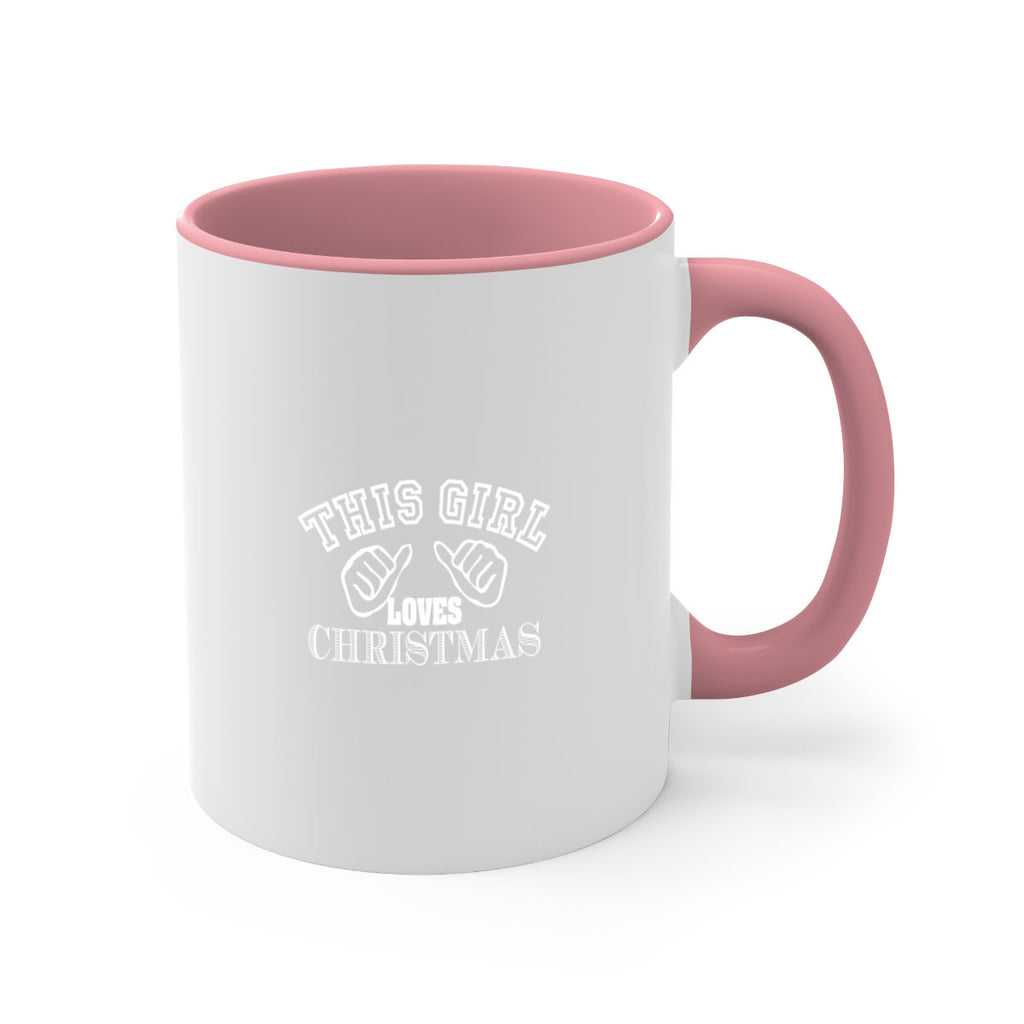 this girl loves christmas 434#- christmas-Mug / Coffee Cup