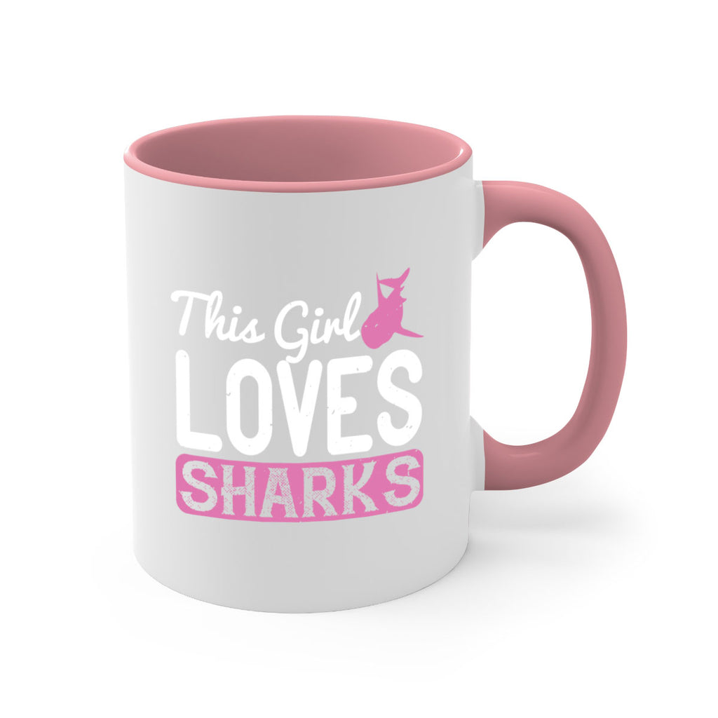 this girl loves sharks Style 12#- Shark-Fish-Mug / Coffee Cup