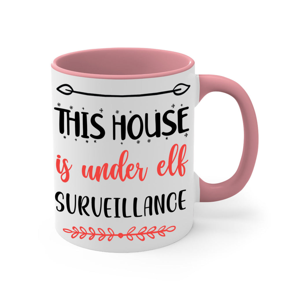 this house is under elf surveillance style 1209#- christmas-Mug / Coffee Cup