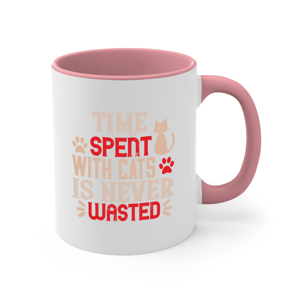 time spend with cat is never wasted Style 121#- cat-Mug / Coffee Cup