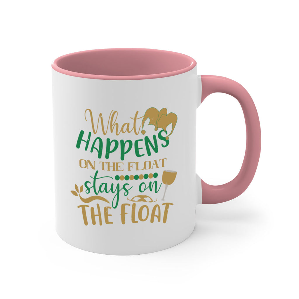 what happens on the float stays on the float 30#- mardi gras-Mug / Coffee Cup