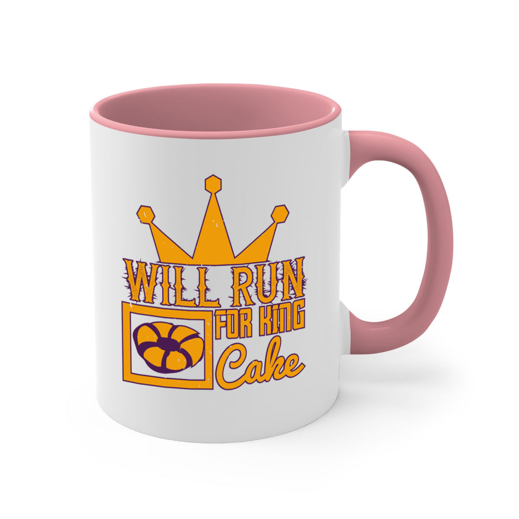 will run for king cake 28#- mardi gras-Mug / Coffee Cup