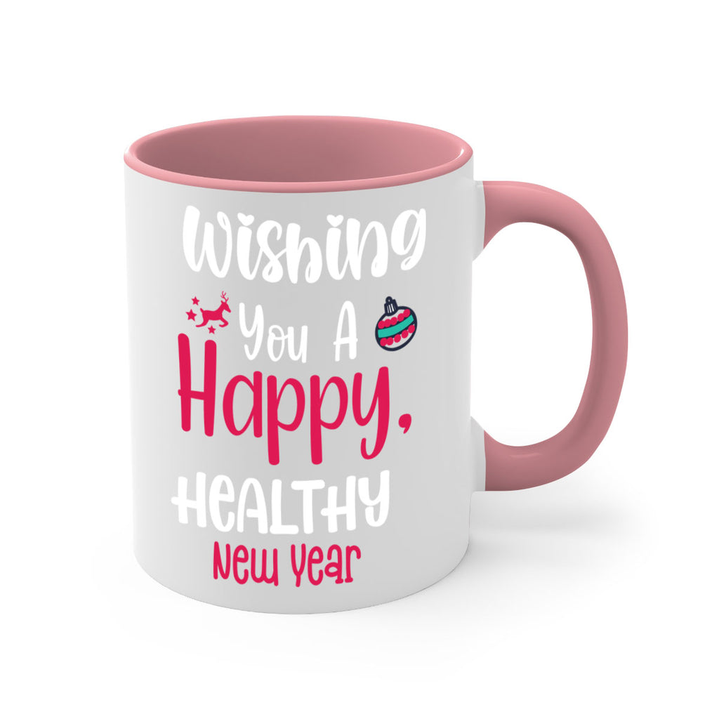 wishing you a happy, healthy new year style 1244#- christmas-Mug / Coffee Cup