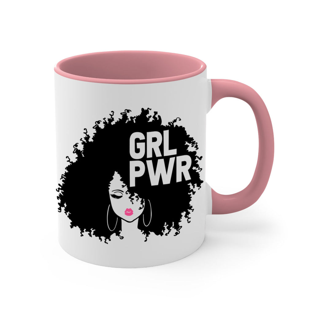 woman face grlpwr 1#- Black women - Girls-Mug / Coffee Cup