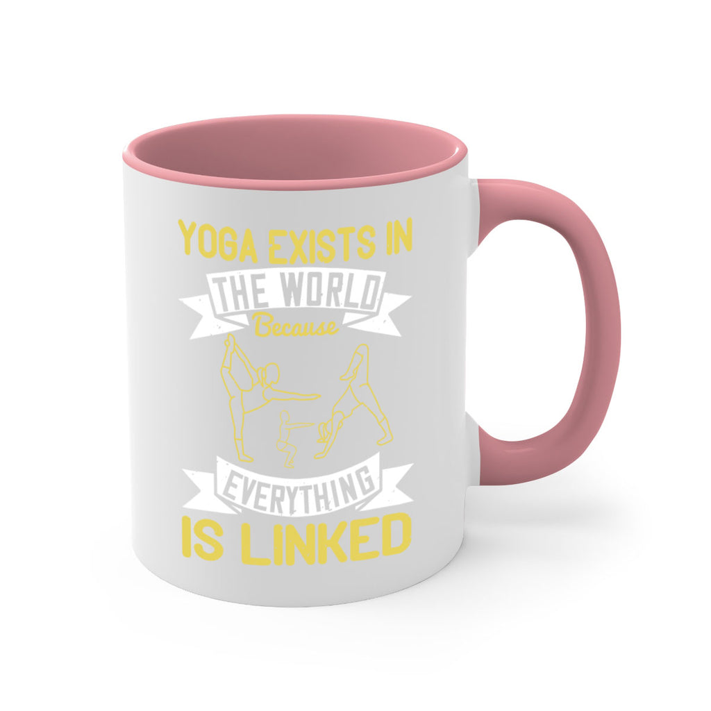 yoga exists in the world because everything is linked 32#- yoga-Mug / Coffee Cup