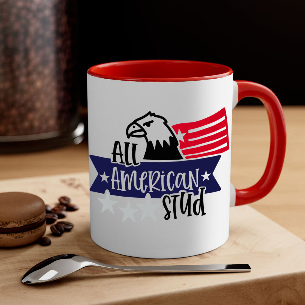 All American Stud Style 142#- 4th Of July-Mug / Coffee Cup