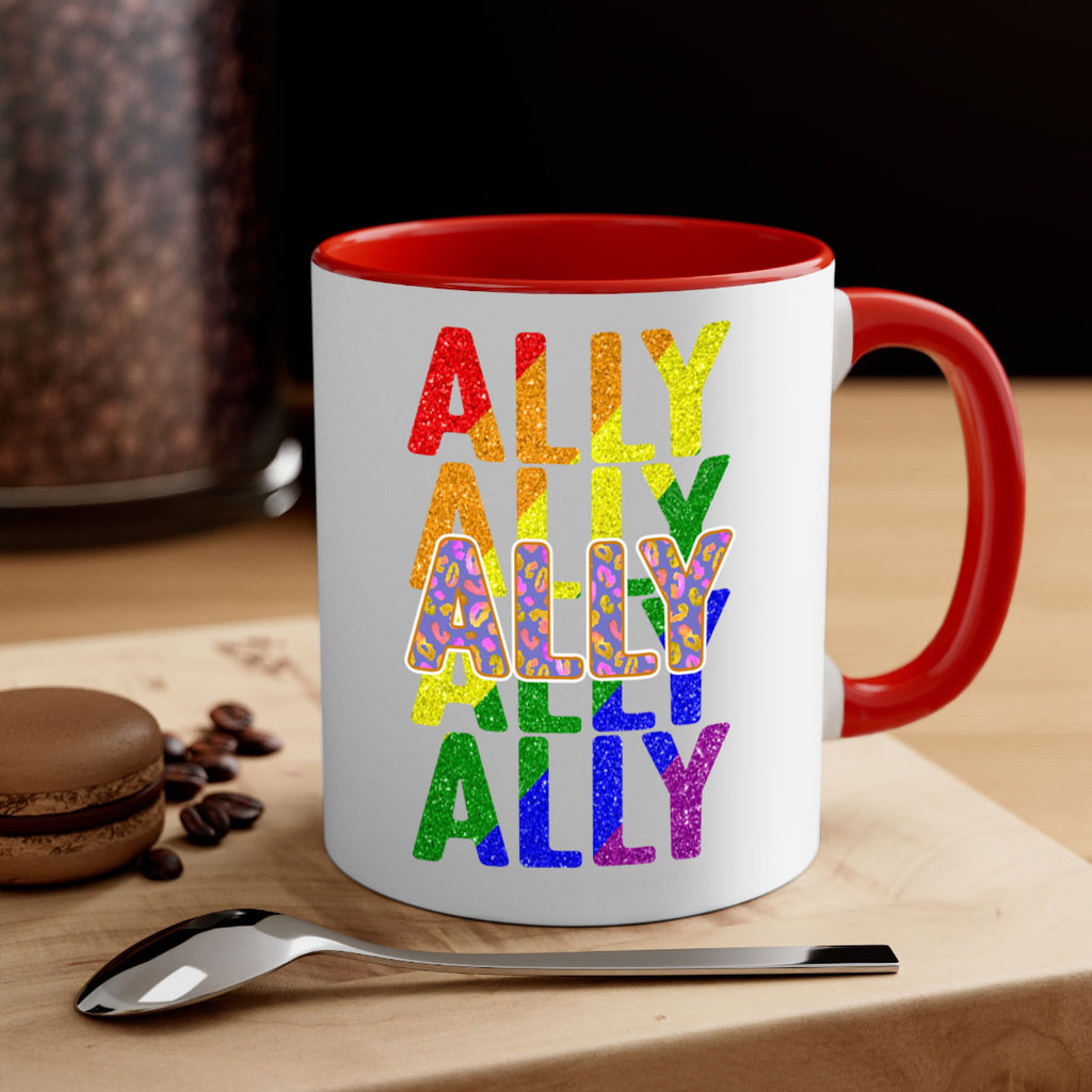 Ally Lgbt Pride Rainbow Flag Ally Png 22#- lgbt-Mug / Coffee Cup