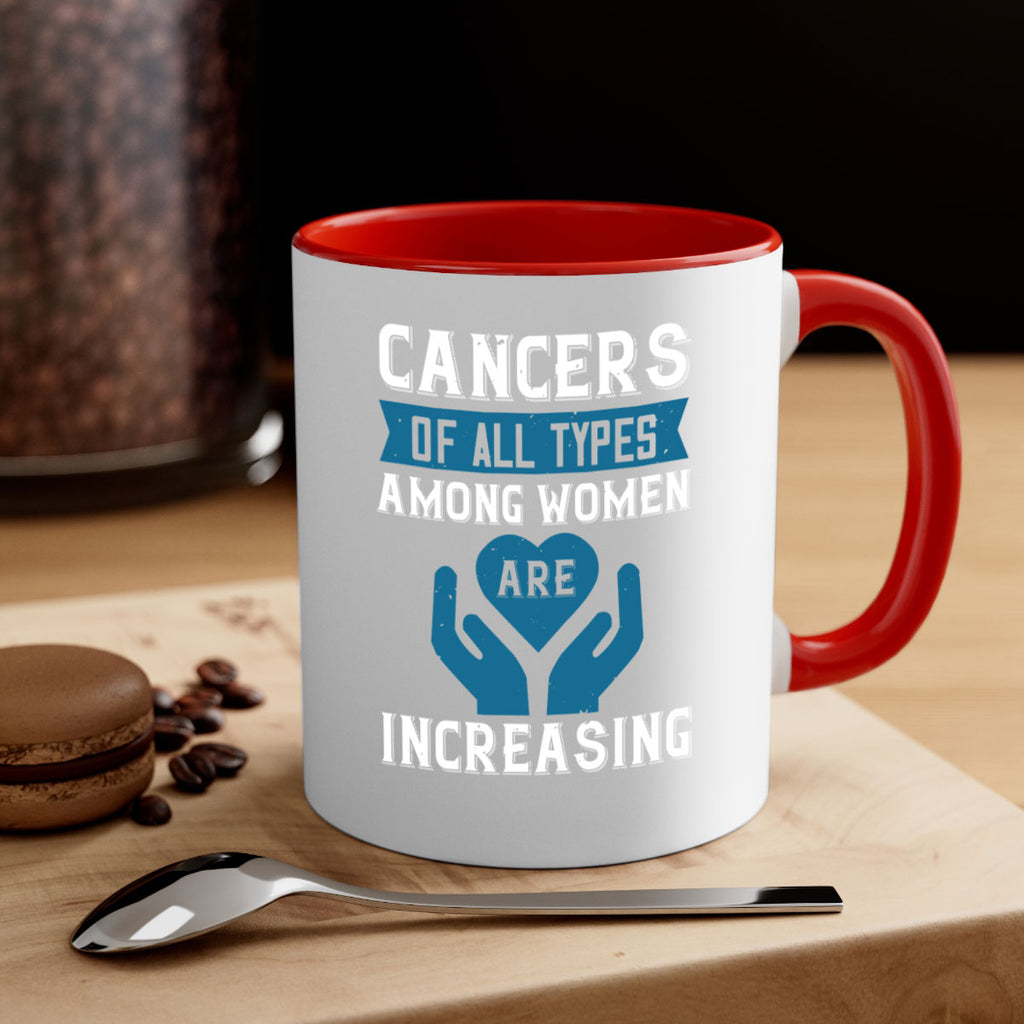 Cancers of all types among women are increasing Style 4#- World Health-Mug / Coffee Cup
