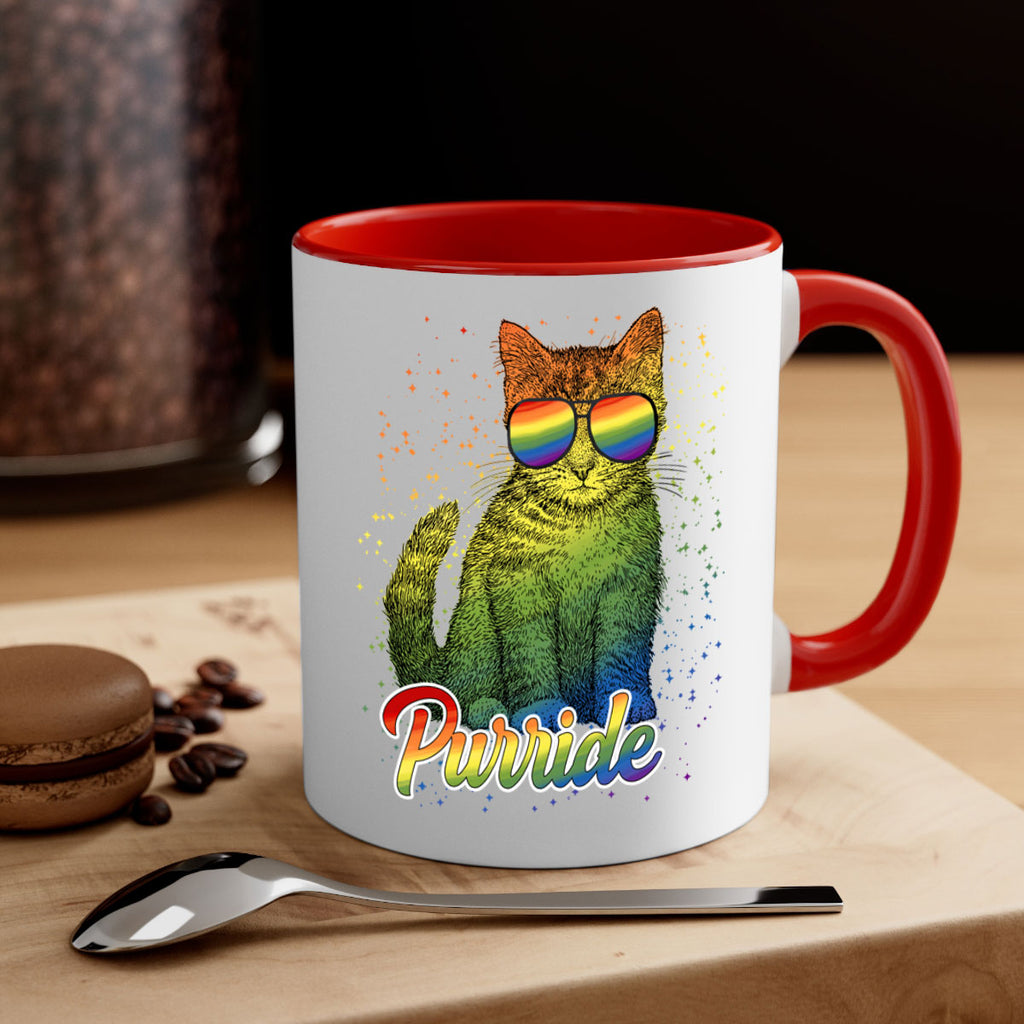 Cat Purride Lgbt Flag  Png 57#- lgbt-Mug / Coffee Cup