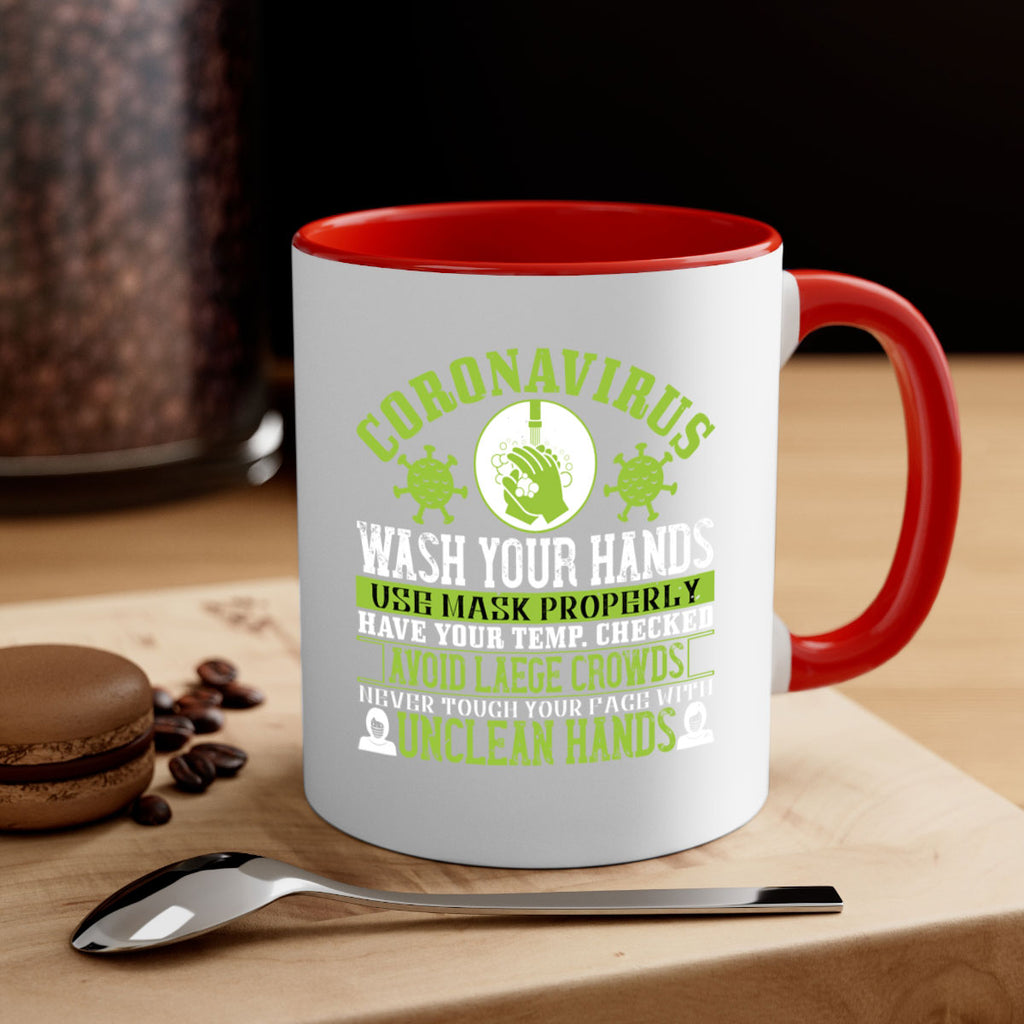 Coronavirus Wash Your Hands Use Style 1#- corona virus-Mug / Coffee Cup