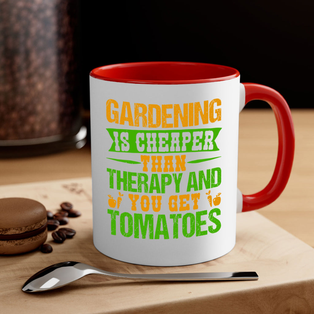 Gardening is cheaper than therapy 63#- Farm and garden-Mug / Coffee Cup
