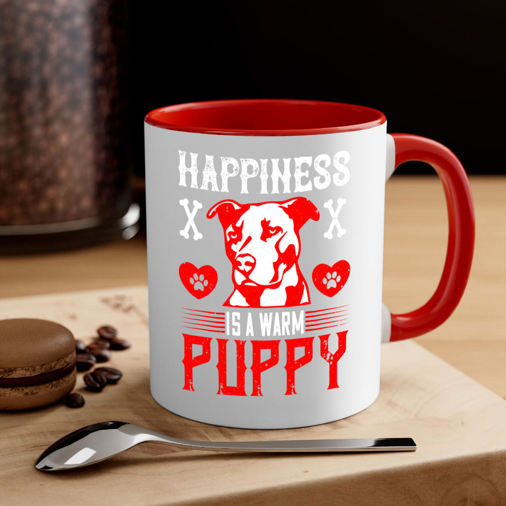 Happiness is a warm puppy Style 201#- Dog-Mug / Coffee Cup