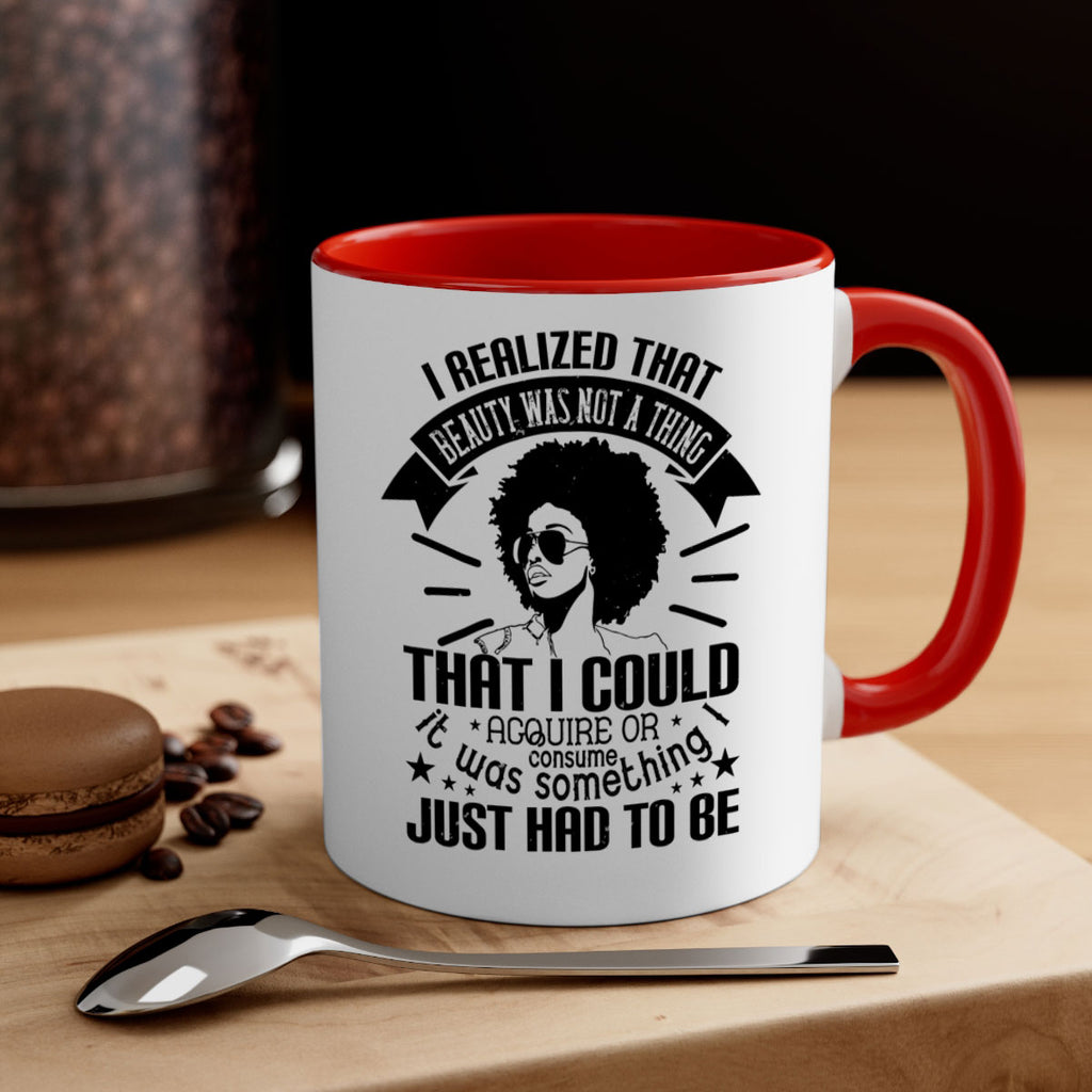 I realized that beauty was not a thing that I could acquire or consume Style 26#- Afro - Black-Mug / Coffee Cup