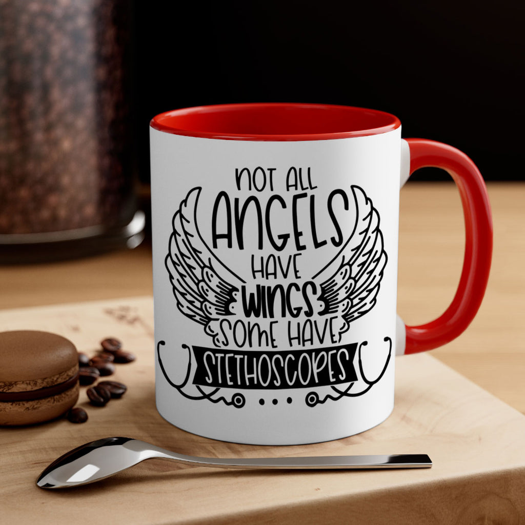 Not All Angels Have Wings Some Have Stethoscopes Style Style 126#- nurse-Mug / Coffee Cup
