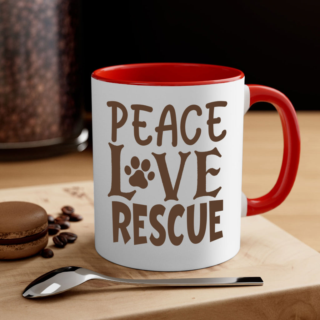 Peace Love Rescue Style 23#- cat-Mug / Coffee Cup