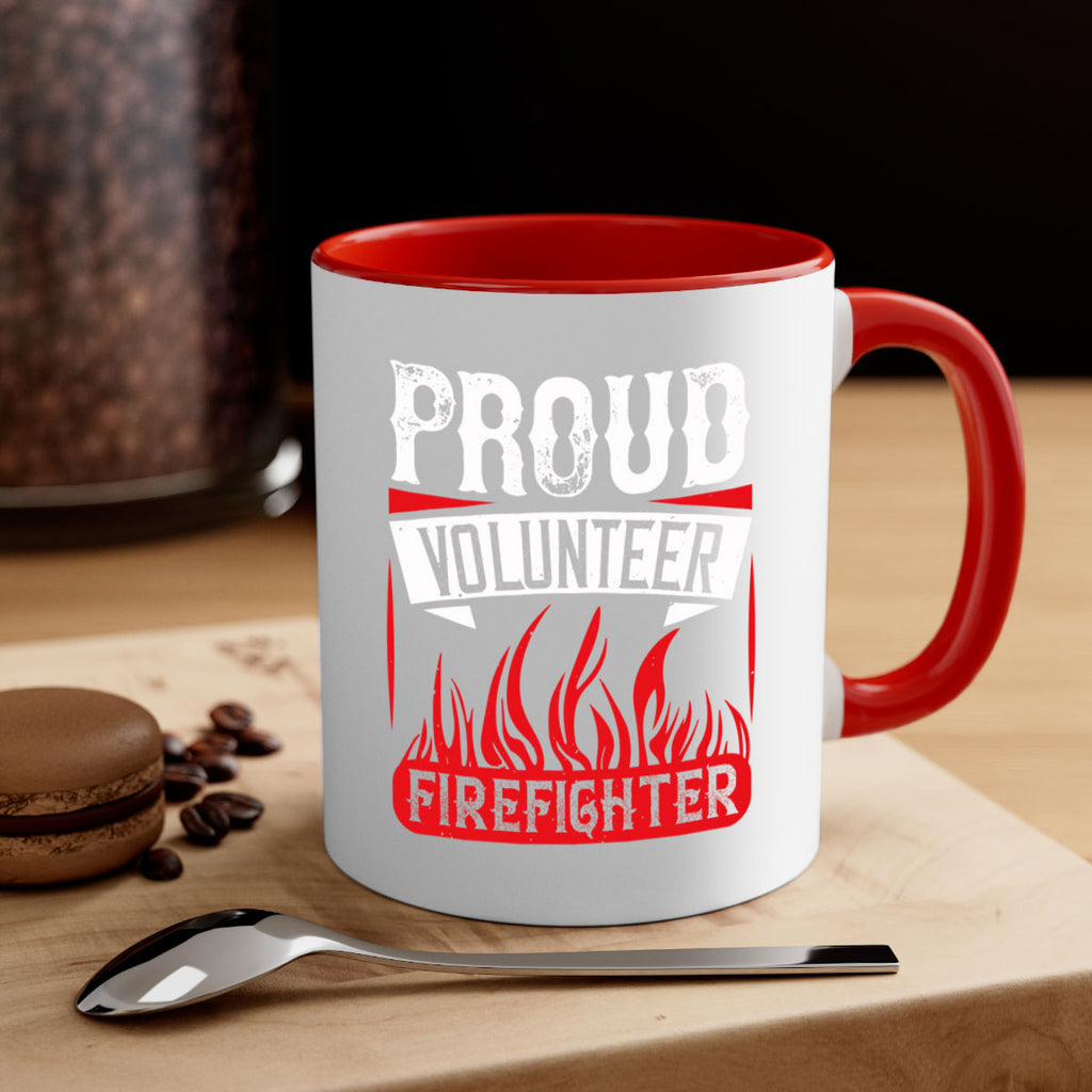 Proud Volunteer Firefighter Style 35#-Volunteer-Mug / Coffee Cup