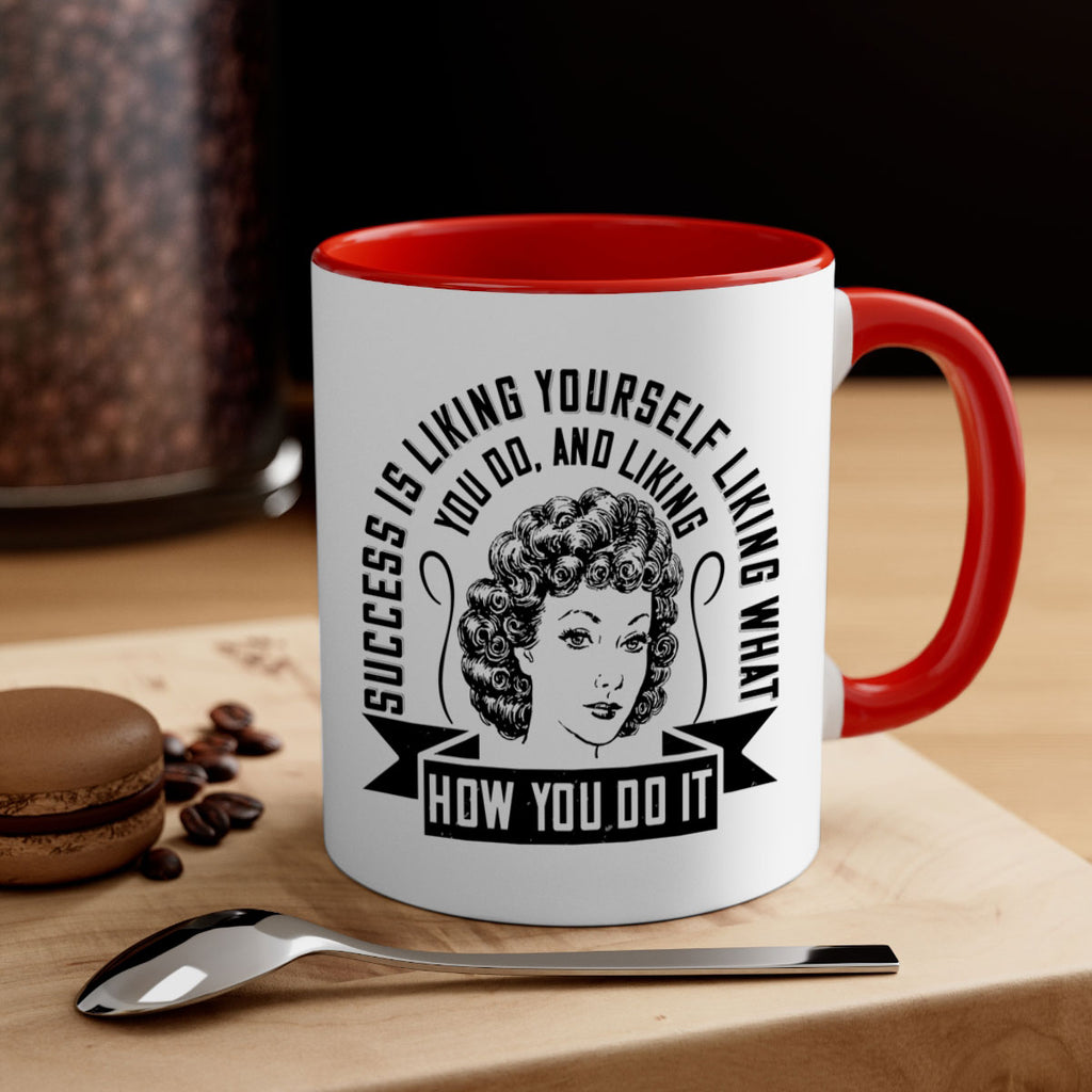 Success is liking yourself liking what you do and liking how you do it Style 16#- Afro - Black-Mug / Coffee Cup