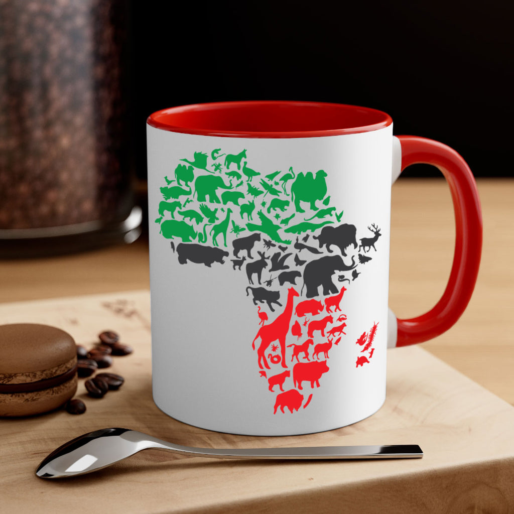 africa animals color 278#- black words - phrases-Mug / Coffee Cup