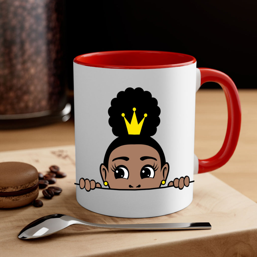 afro puff crown girl 2#- Black women - Girls-Mug / Coffee Cup