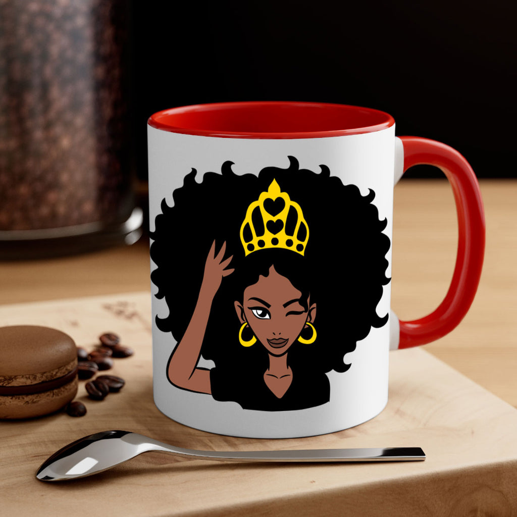 afro queen crown 72#- Black women - Girls-Mug / Coffee Cup