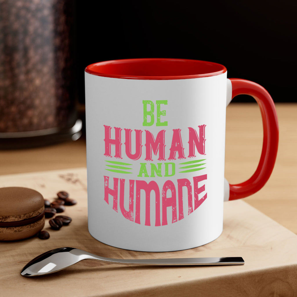 be human and humane 83#- vegan-Mug / Coffee Cup