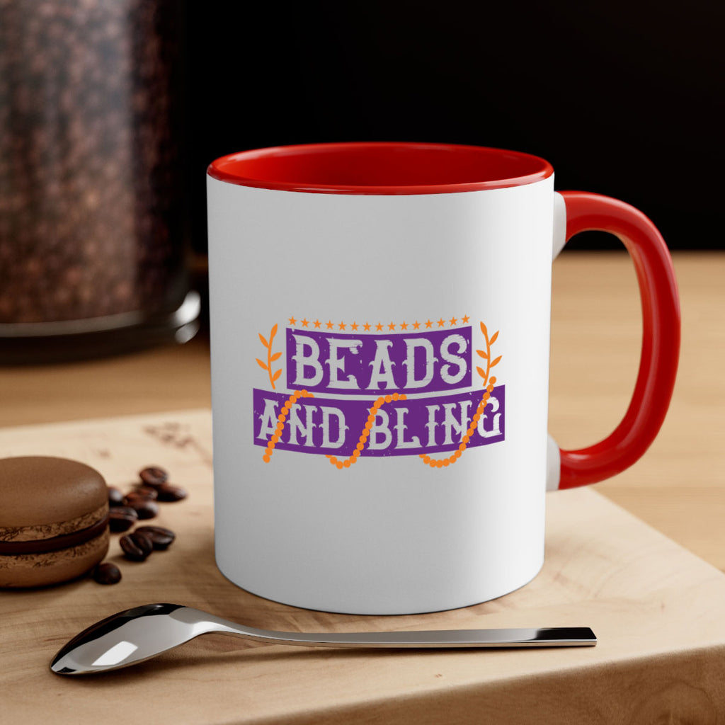 beads and bling 40#- mardi gras-Mug / Coffee Cup