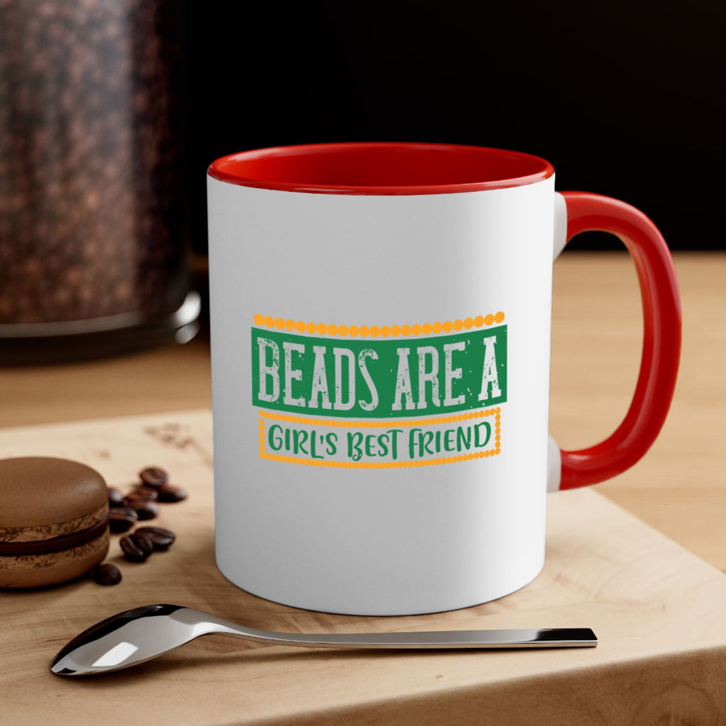 beads are a girls best friend 29#- mardi gras-Mug / Coffee Cup